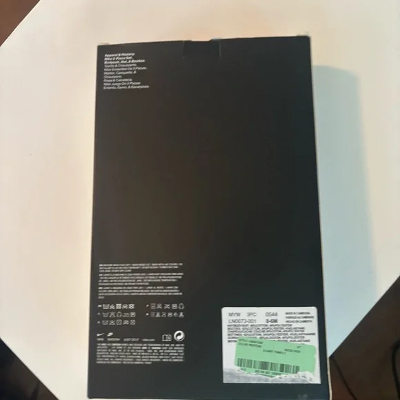 Nike White and Black Kids 3-Piece Undershirt Set - Picture 2 of 3